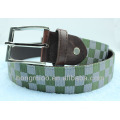 Trend 2014 fashionable acquard ribbon custom canvas belts for men